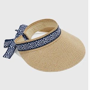 🚨BRAND NEW, NEVER OPENED🚨 Seagrass Straw Visor with Ribbon